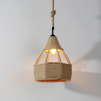 Retro Hemp Rope Exquisite Houselight Pendant Light