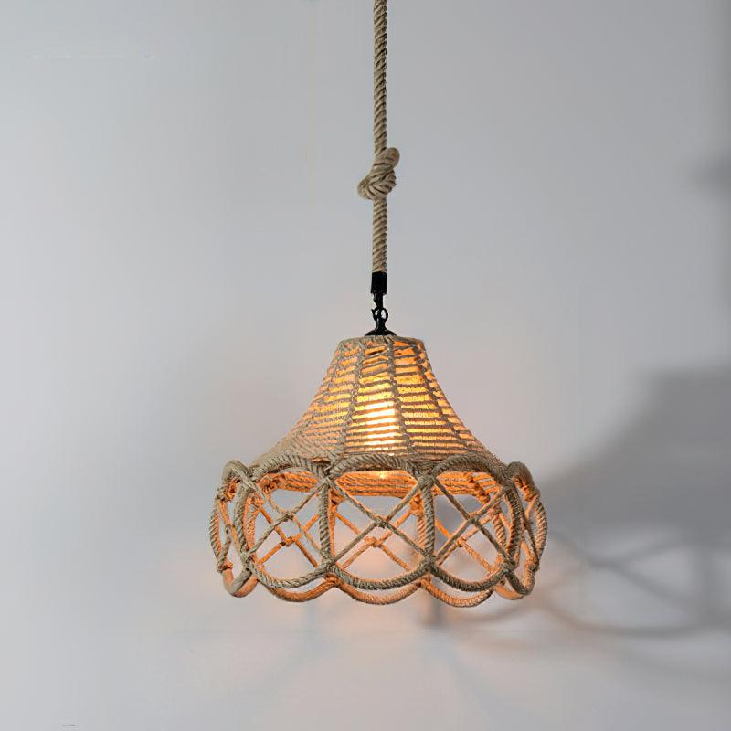 Retro Hemp Rope Exquisite Houselight Pendant Light