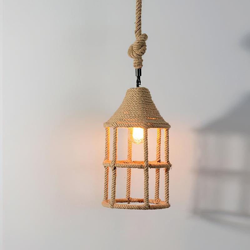 Retro Hemp Rope Exquisite Houselight Pendant Light