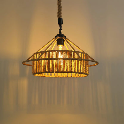 Retro Hemp Rope Exquisite Houselight Pendant Light