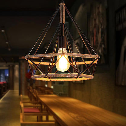 Retro Hemp Rope Interesting Houselight Pendant Light