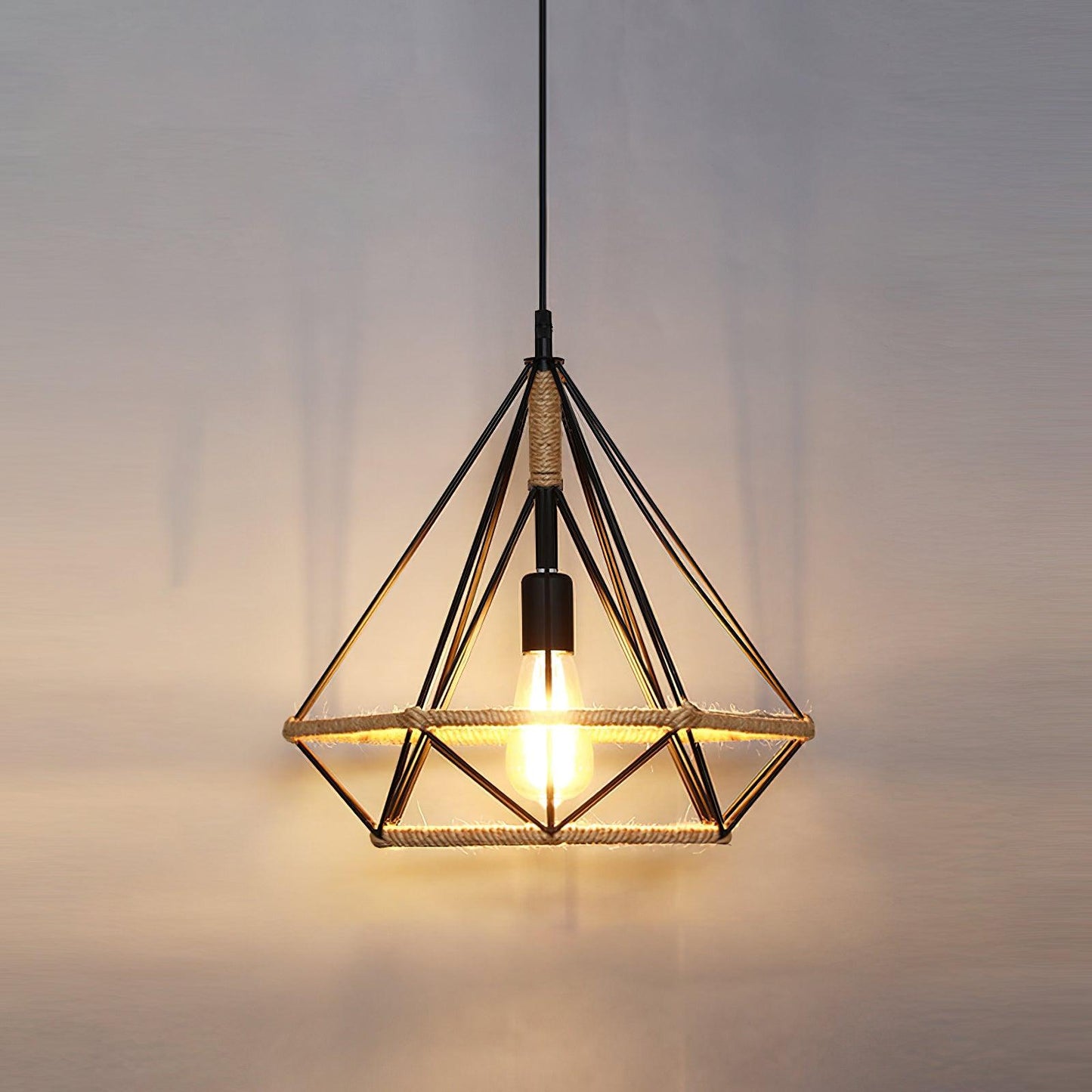 Retro Hemp Rope Interesting Houselight Pendant Light