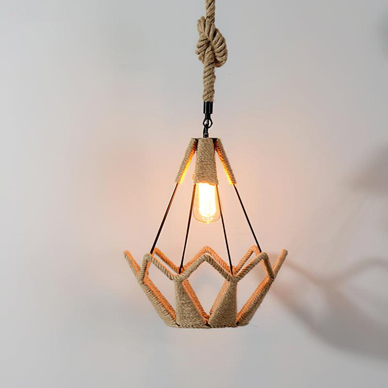 Retro Hemp Rope Interesting Houselight Pendant Light