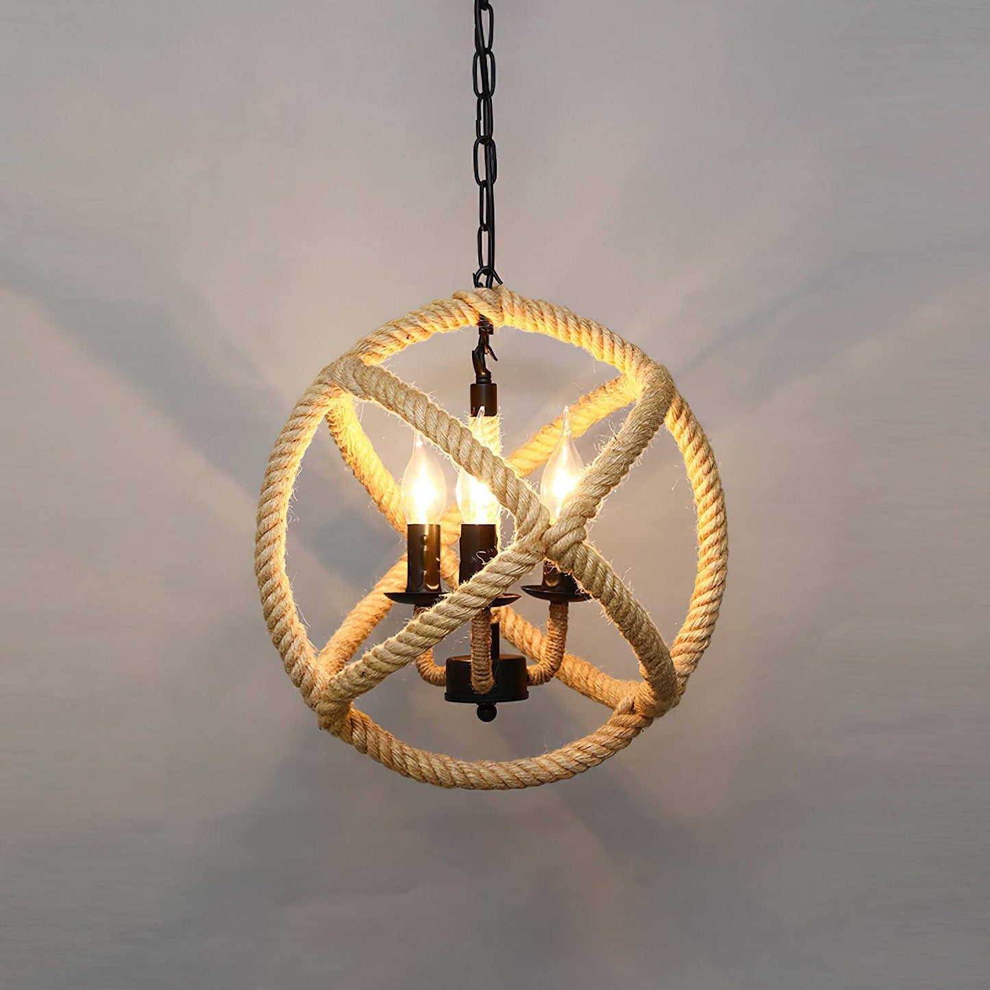 Retro Hemp Rope Interesting Houselight Pendant Light