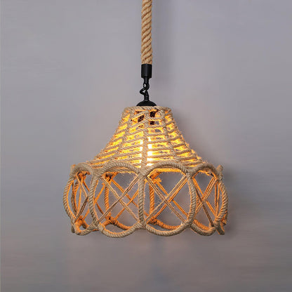 Retro Hemp Rope Interesting Houselight Pendant Light