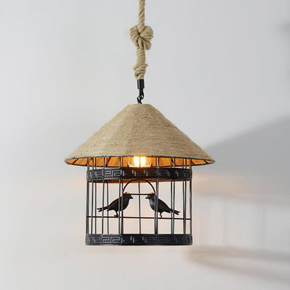 Retro Hemp Rope Interesting Houselight Pendant Light