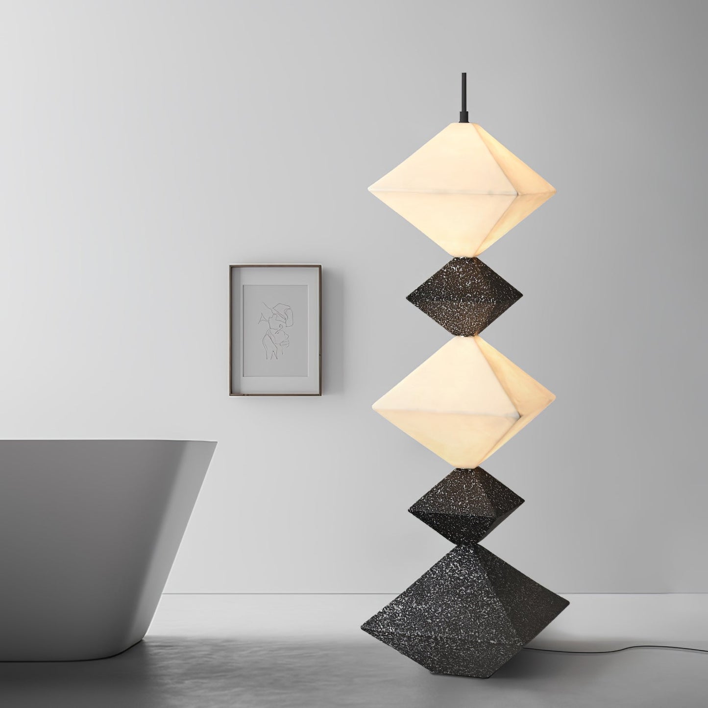 Rhombus Cube Floor-standing Lamp Floor Lamp