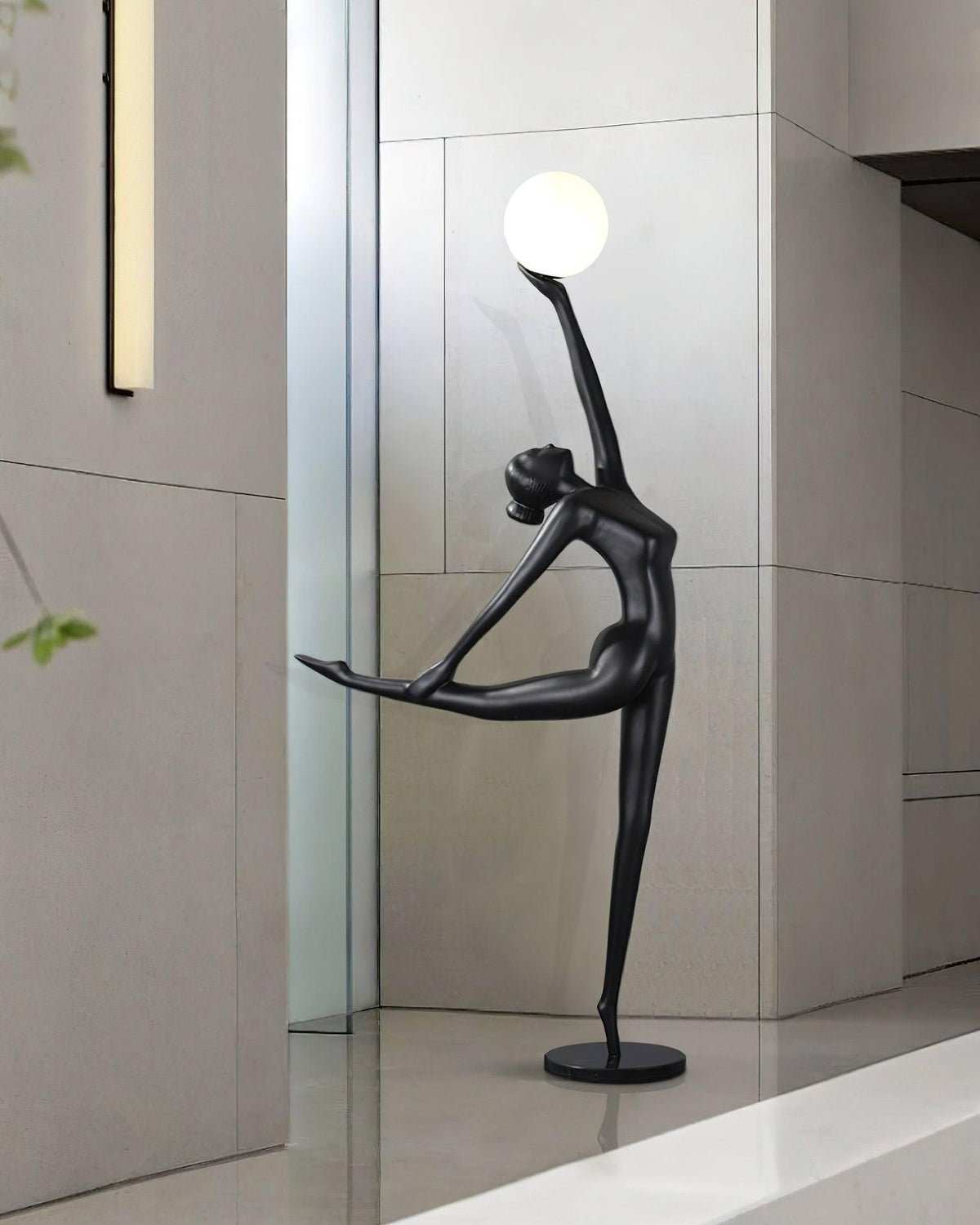 Rhythmic Gymnast Sculpture Torchiere Lamp Floor Lamp