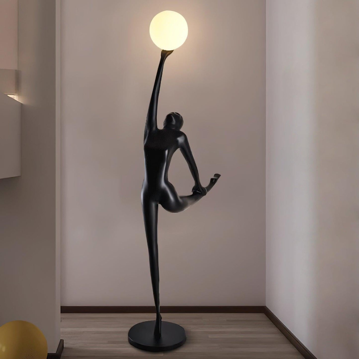 Rhythmic Gymnast Sculpture Torchiere Lamp Floor Lamp