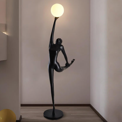 Rhythmic Gymnast Sculpture Torchiere Lamp Floor Lamp