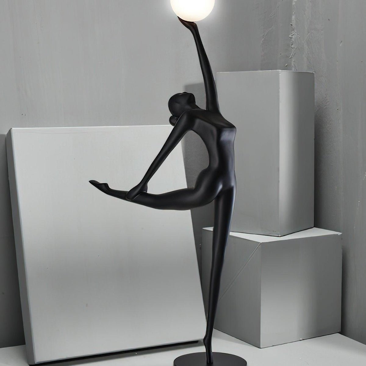 Rhythmic Gymnast Sculpture Torchiere Lamp Floor Lamp