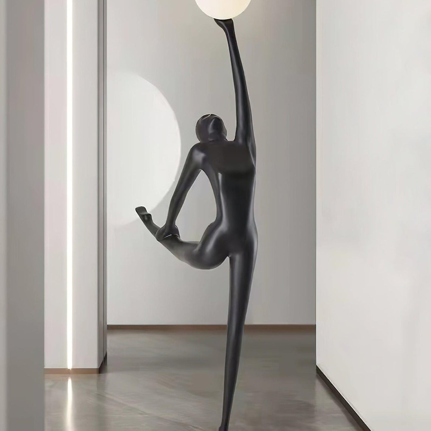 Rhythmic Gymnast Sculpture Torchiere Lamp Floor Lamp