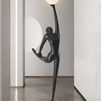 Rhythmic Gymnast Sculpture Torchiere Lamp Floor Lamp