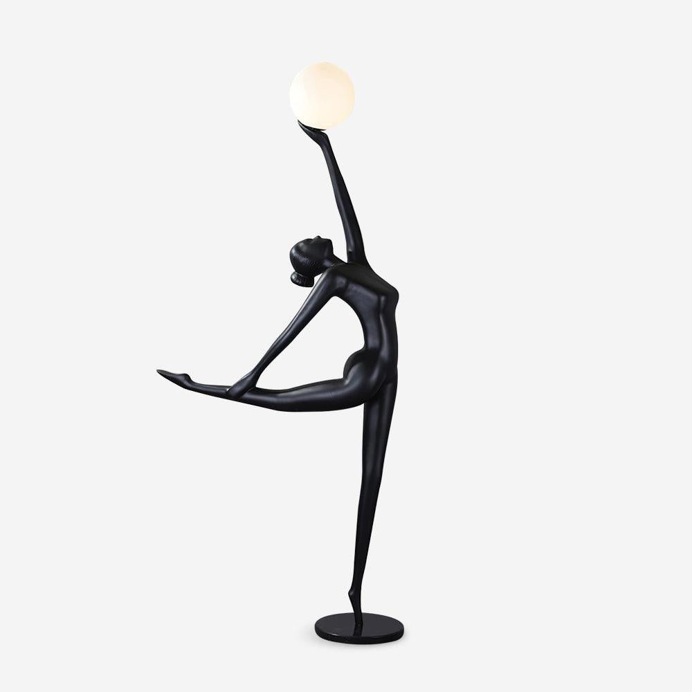 Rhythmic Gymnast Sculpture Torchiere Lamp Floor Lamp