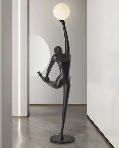 Rhythmic Gymnast Sculpture Torchiere Lamp Floor Lamp