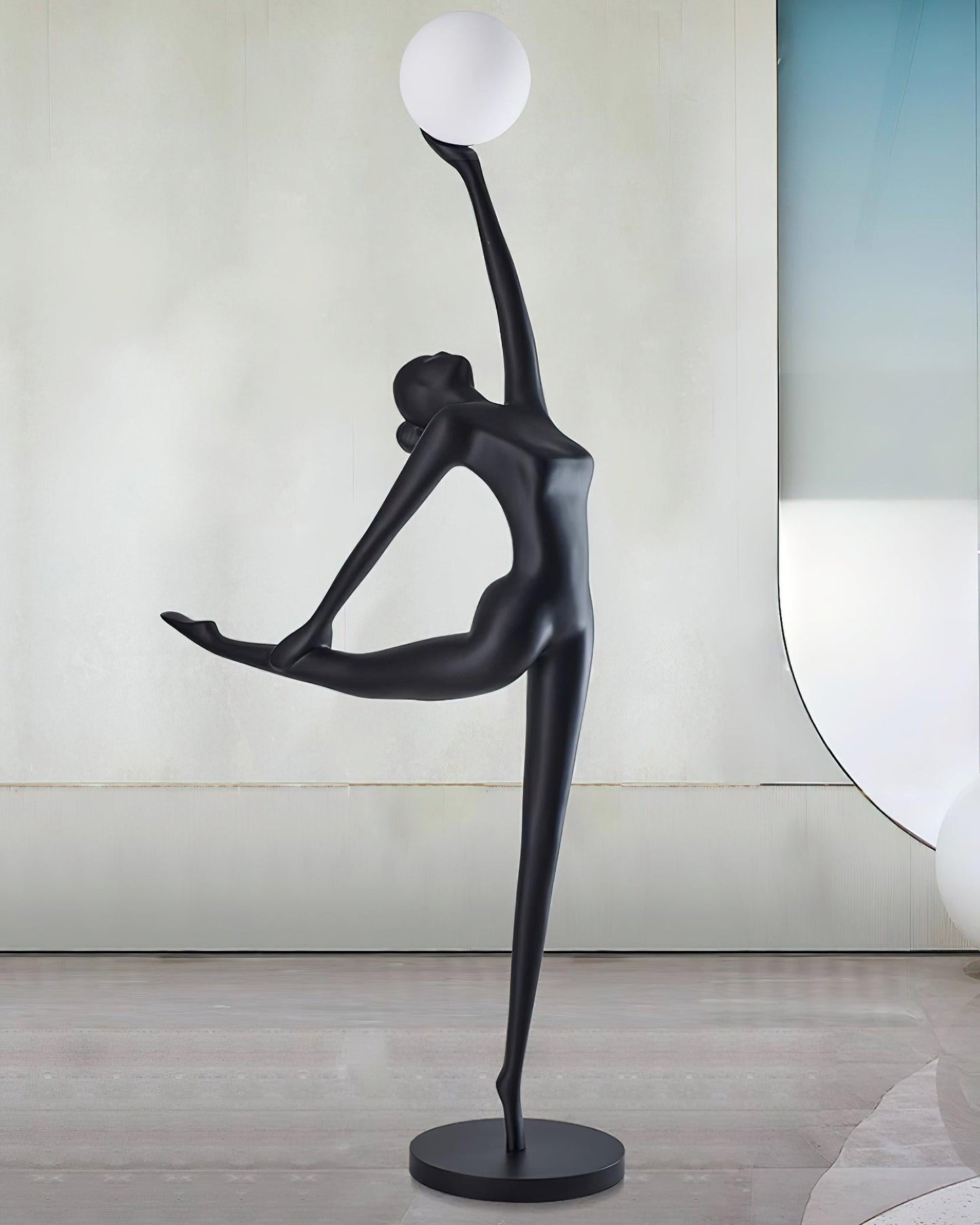 Rhythmic Gymnast Sculpture Torchiere Lamp Floor Lamp