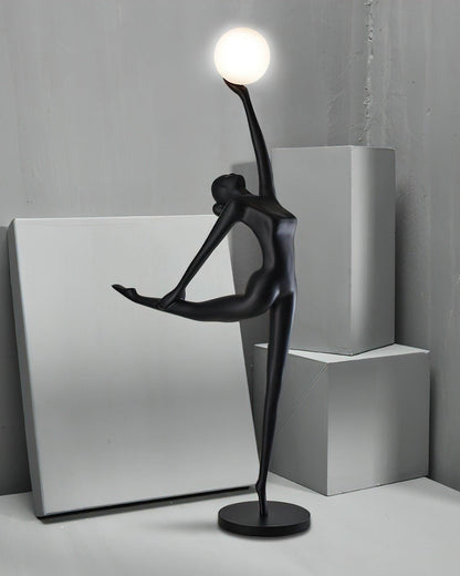 Rhythmic Gymnast Sculpture Torchiere Lamp Floor Lamp