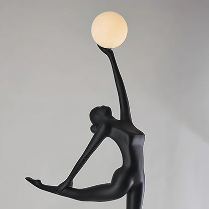 Rhythmic Gymnast Sculpture Torchiere Lamp Floor Lamp