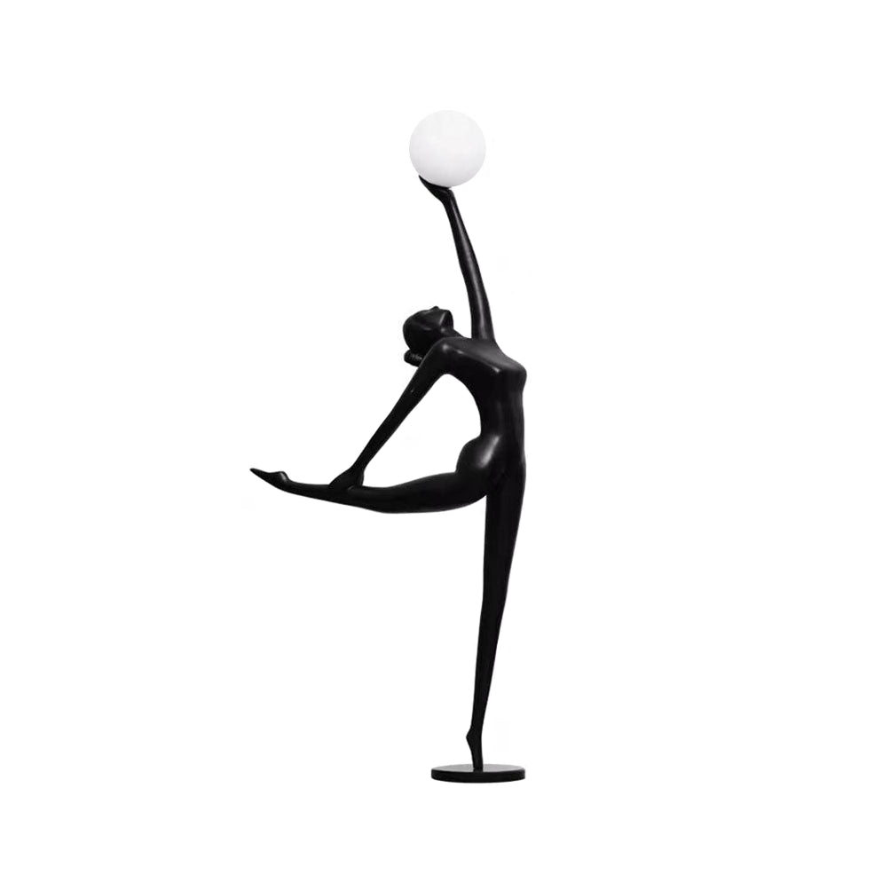 Rhythmic Gymnast Sculpture Torchiere Lamp Floor Lamp