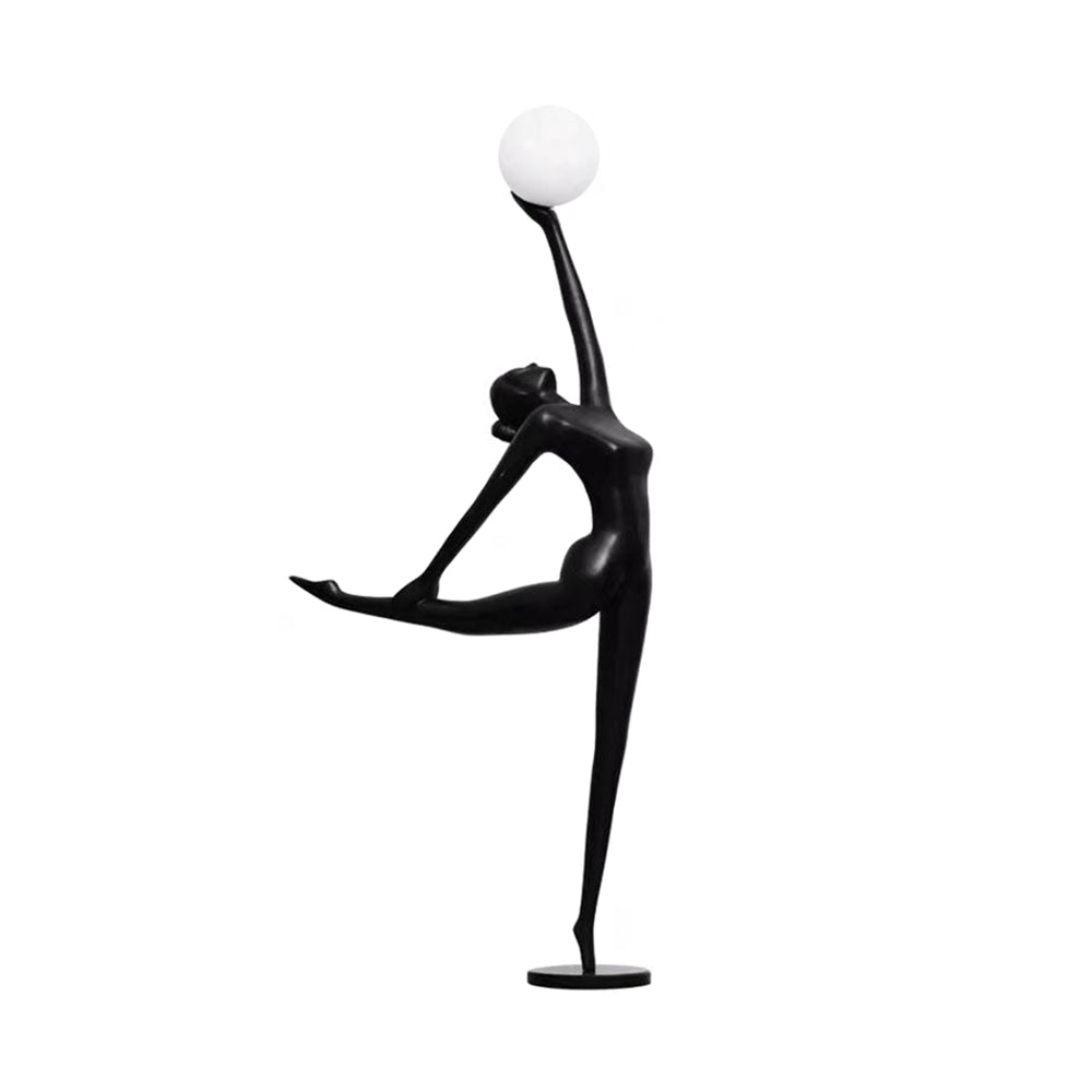 Rhythmic Gymnast Sculpture Torchiere Lamp Floor Lamp