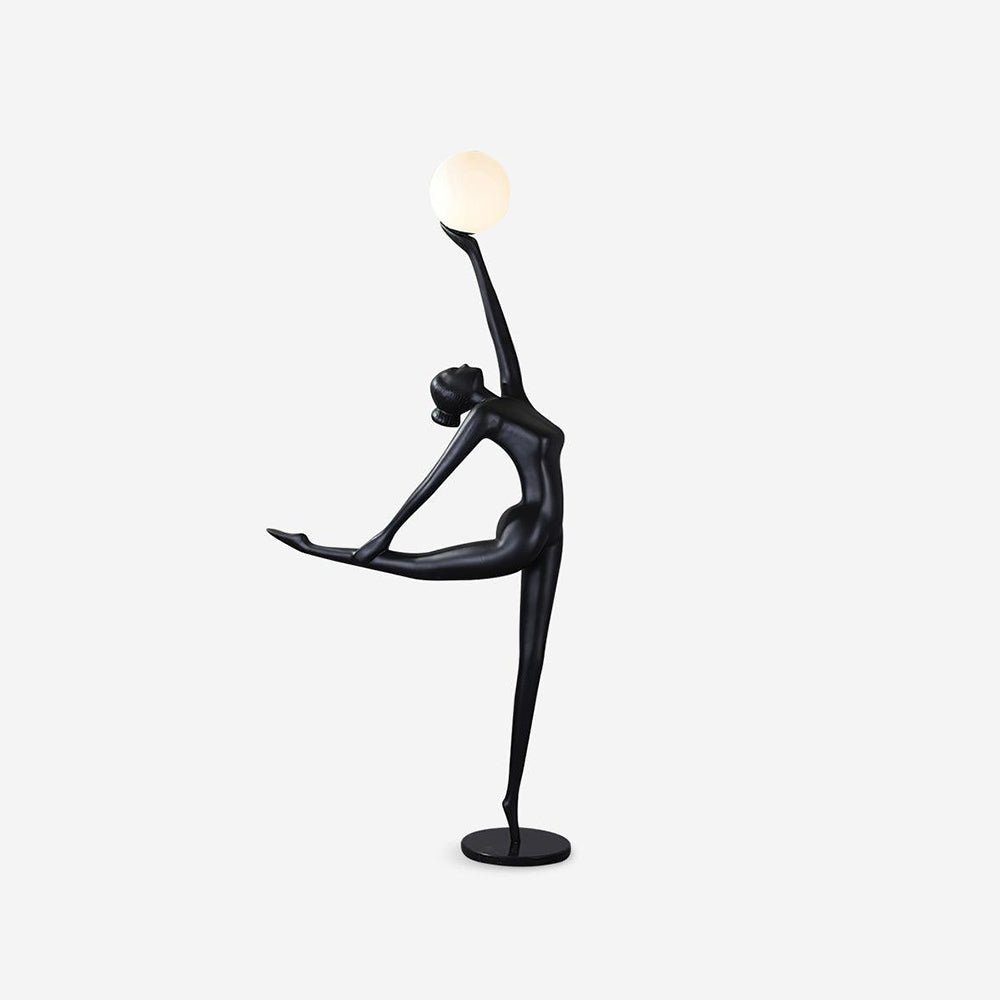 Rhythmic Gymnast Sculpture Torchiere Lamp Floor Lamp