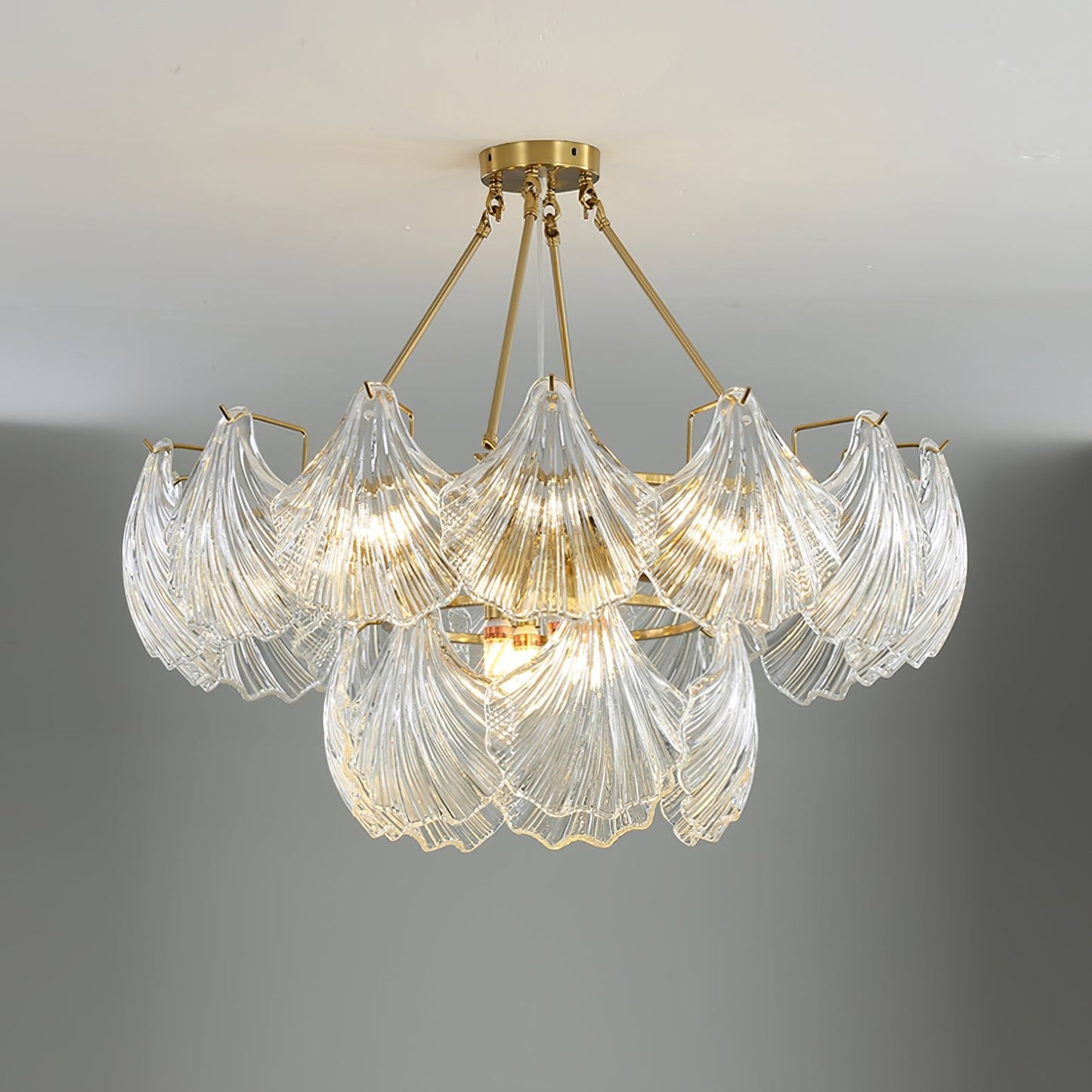 Ribbed Shell Overhead light Ceiling light