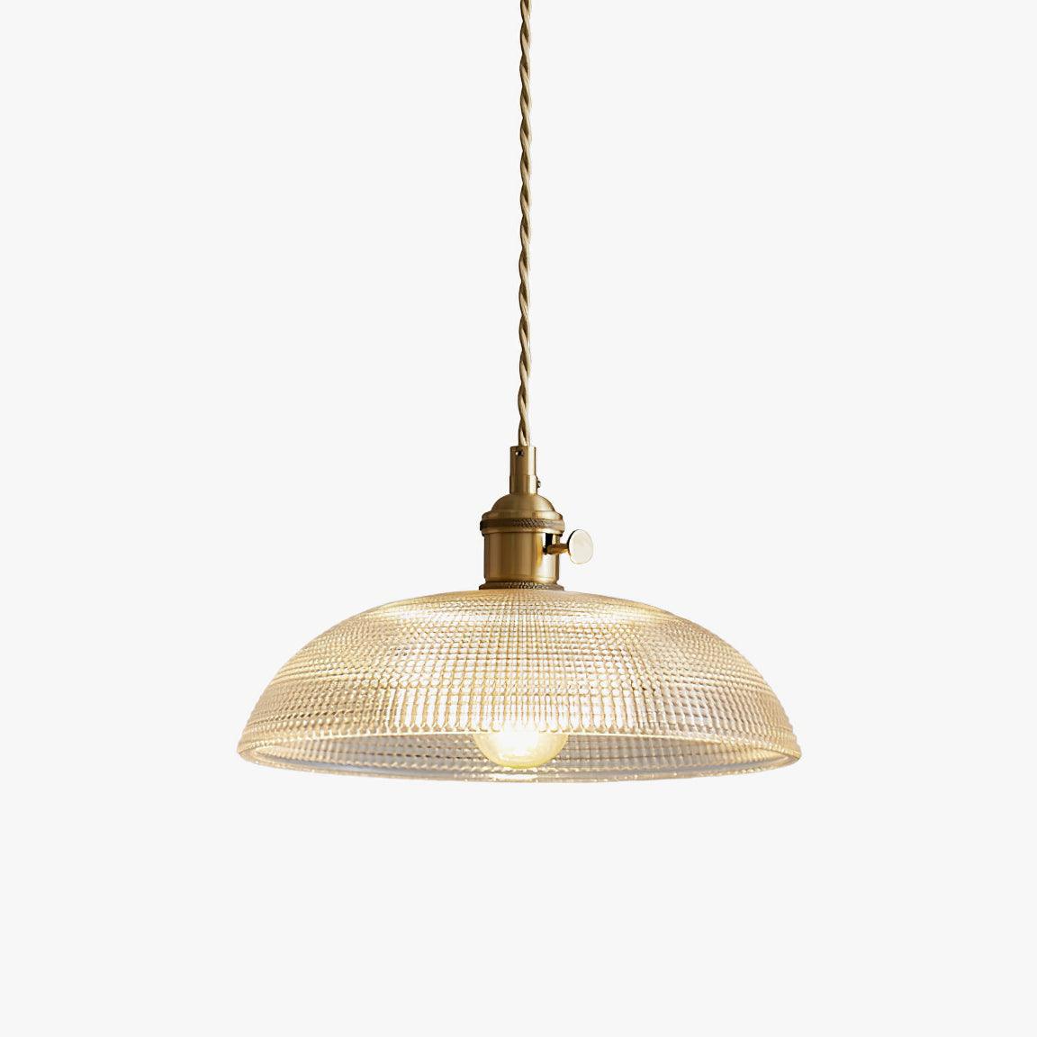 Ribbed Spiral Ceiling light fitting Pendant Light