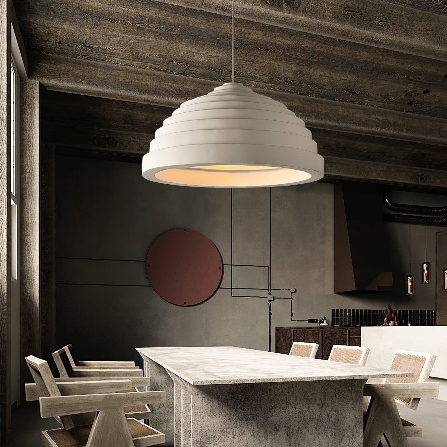 Rice Field Acoustic Droplight Pendant Lamp