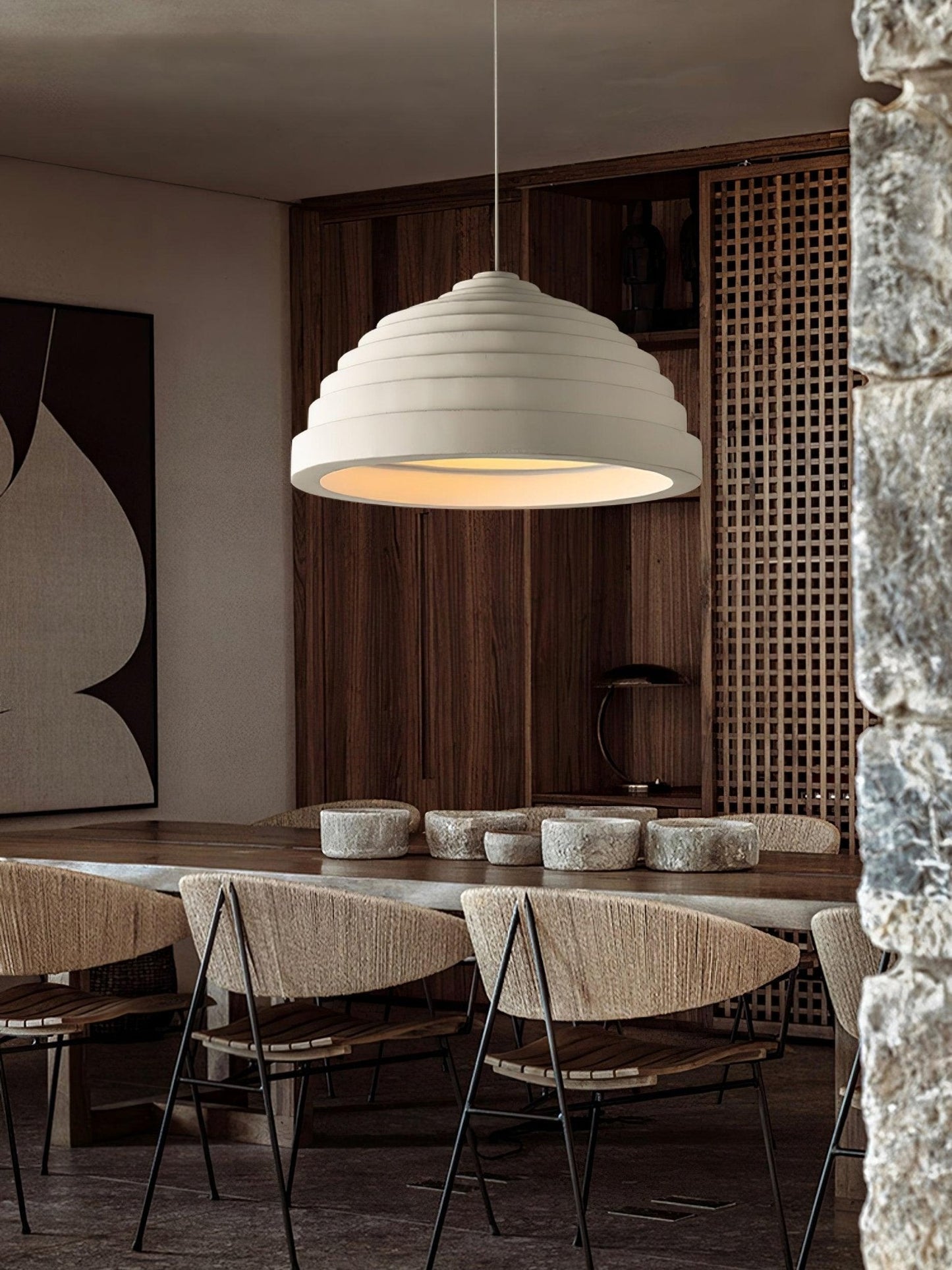 Rice Field Acoustic Droplight Pendant Lamp