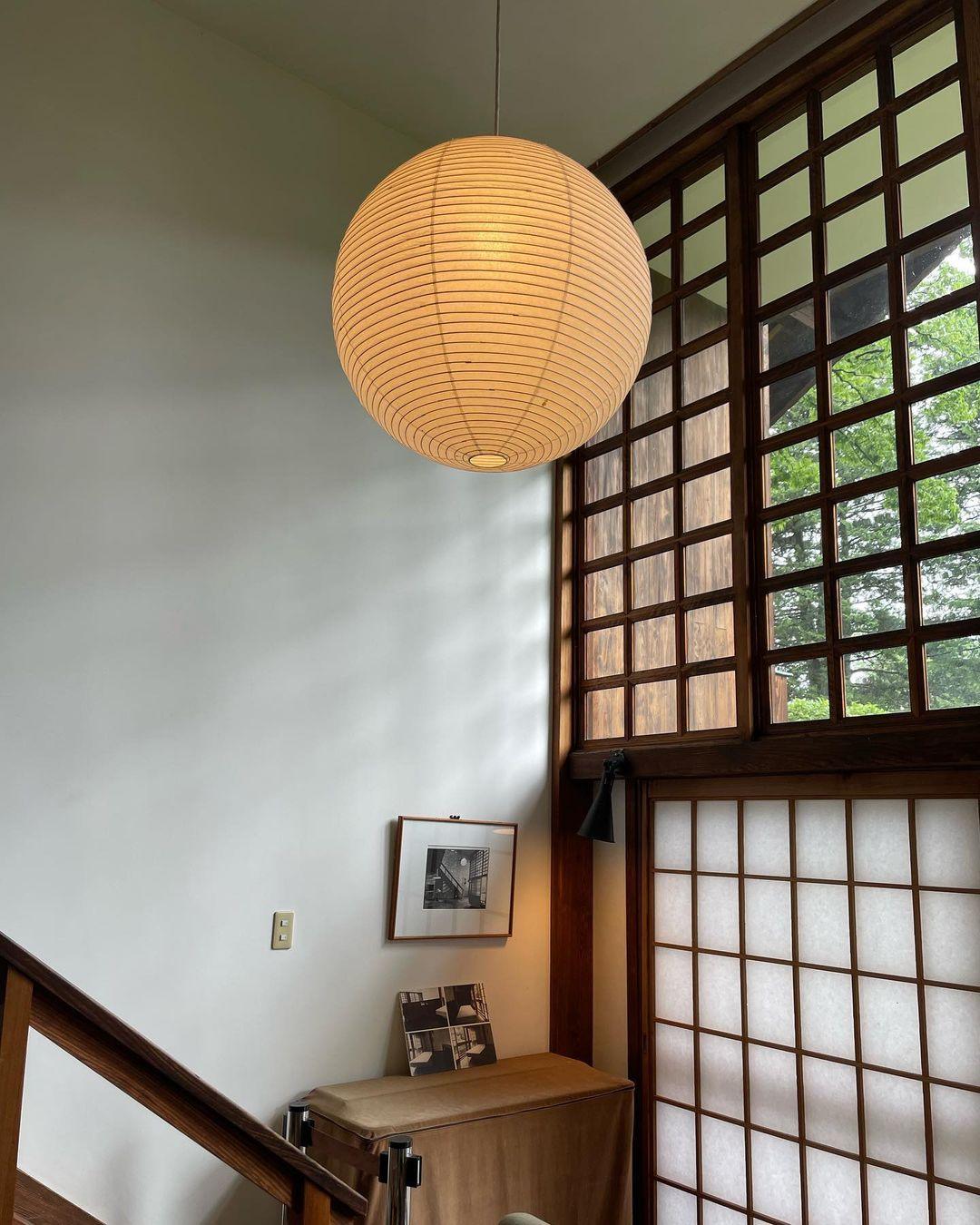 Washi Paper A Hanging light Pendant Lamp