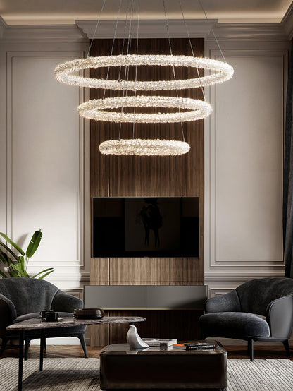 Ring Crystal Ceiling fixture Chandeliers