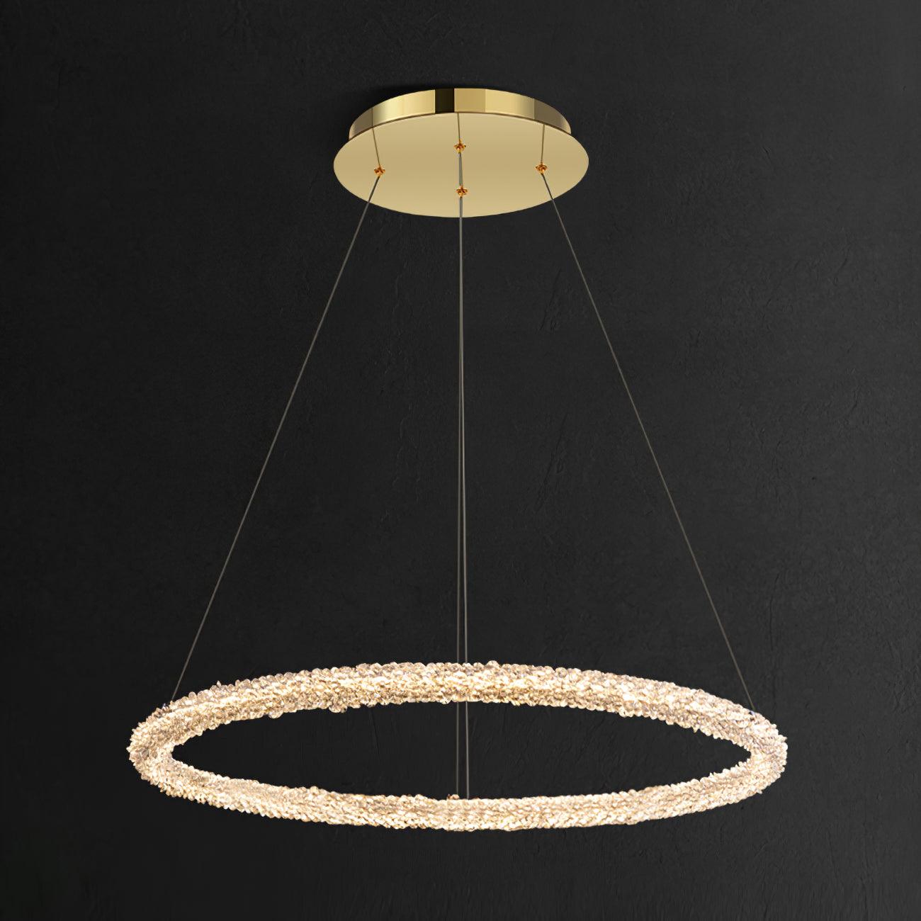 Ring Crystal Ceiling fixture Chandeliers