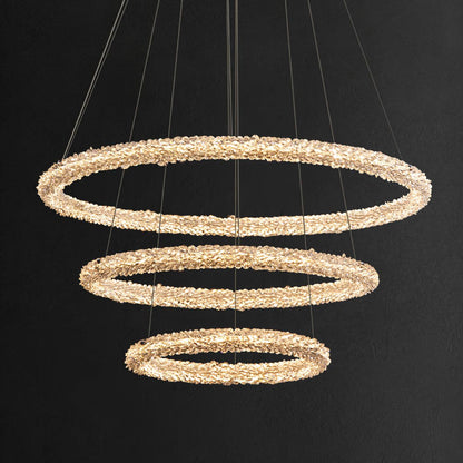 Ring Crystal Ceiling fixture Chandeliers