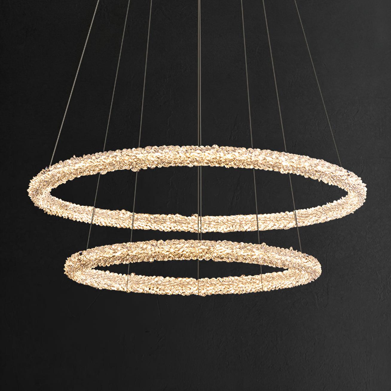 Ring Crystal Ceiling fixture Chandeliers