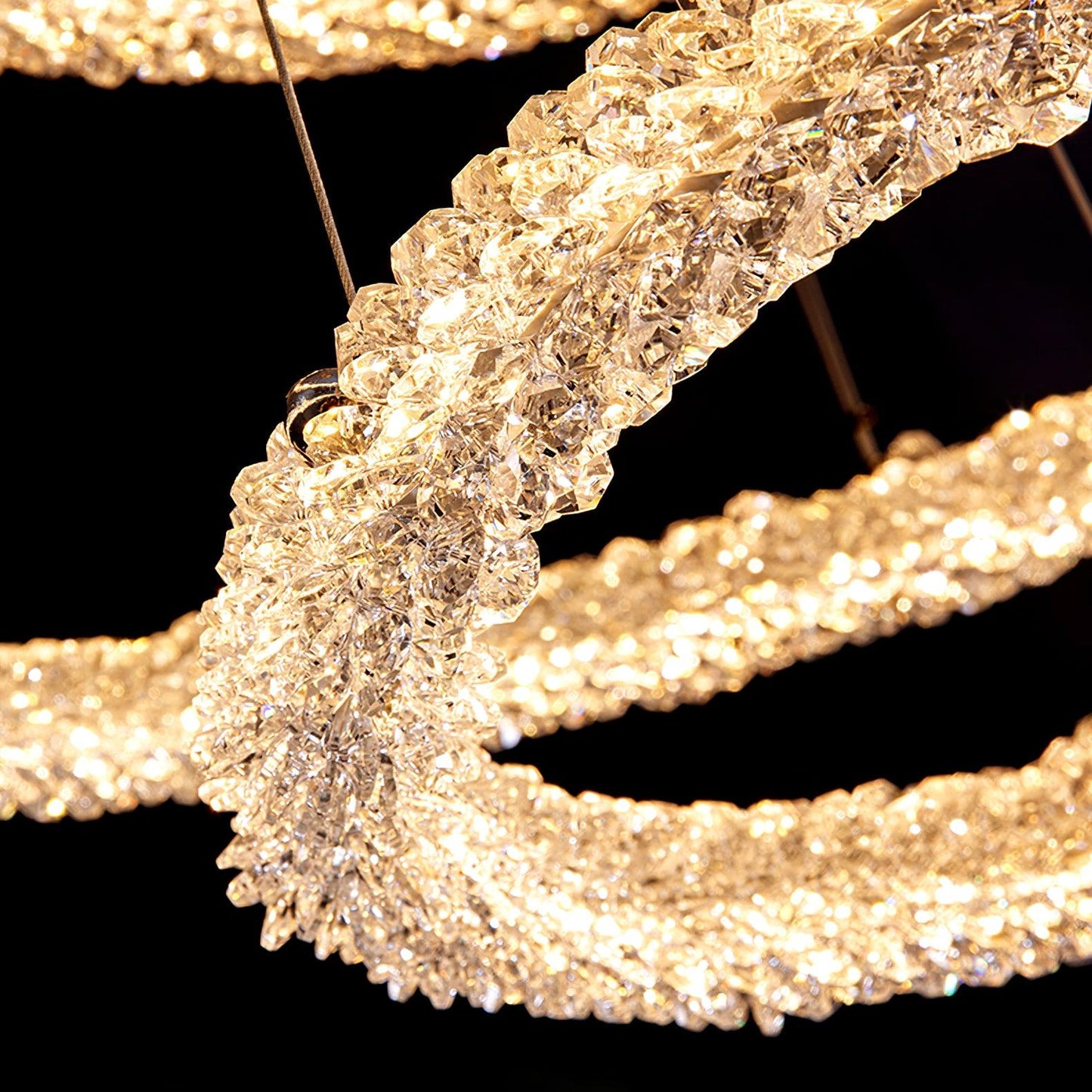 Ring Crystal Ceiling fixture Chandeliers