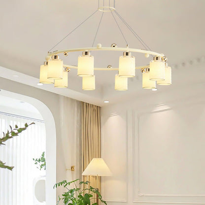 Ring Glass Cup Electrolier Chandelier