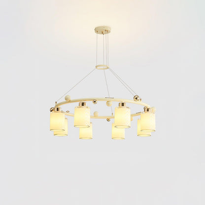 Ring Glass Cup Electrolier Chandelier