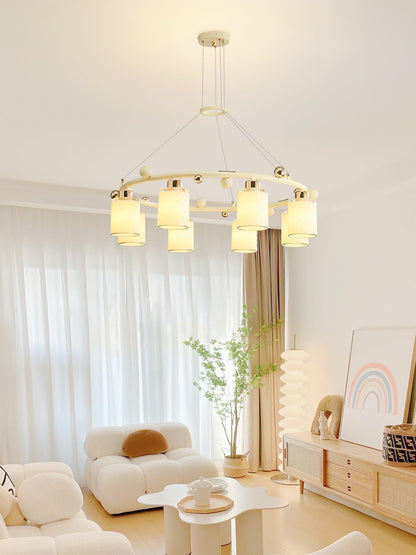 Ring Glass Cup Electrolier Chandelier