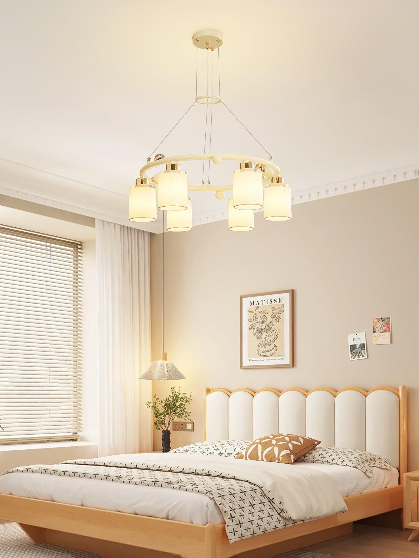 Ring Glass Cup Electrolier Chandelier