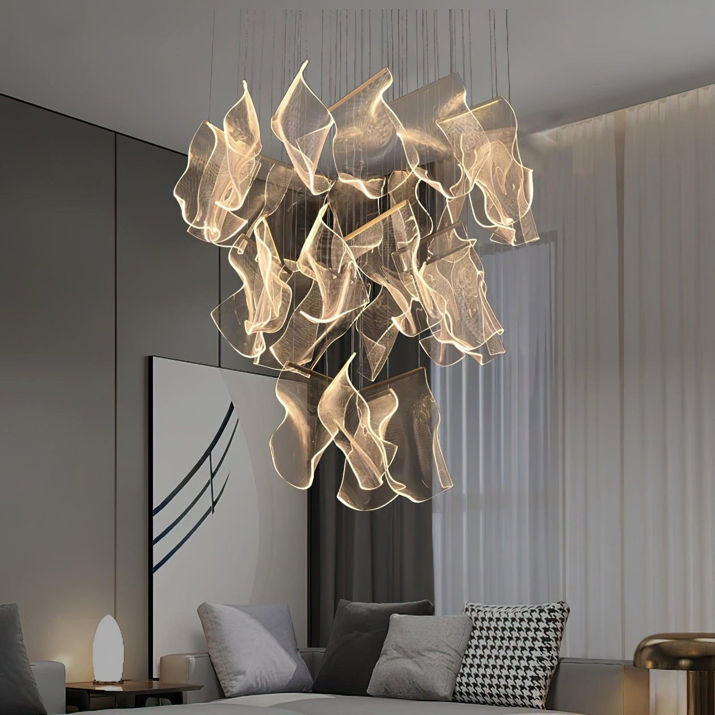 Acrylic LED Ceiling fixture Chandelier