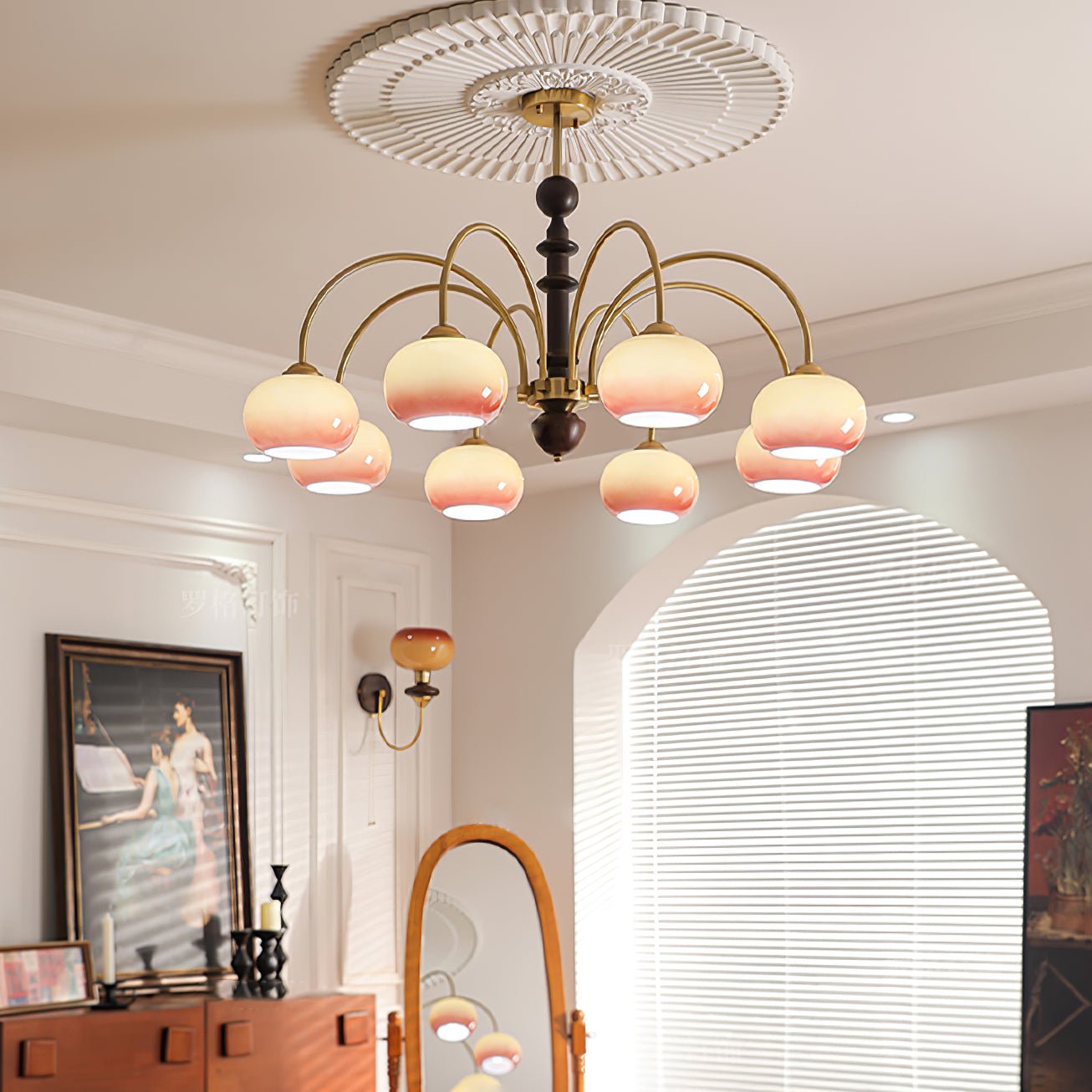 Ripe Persimmon Pendant light Chandelier