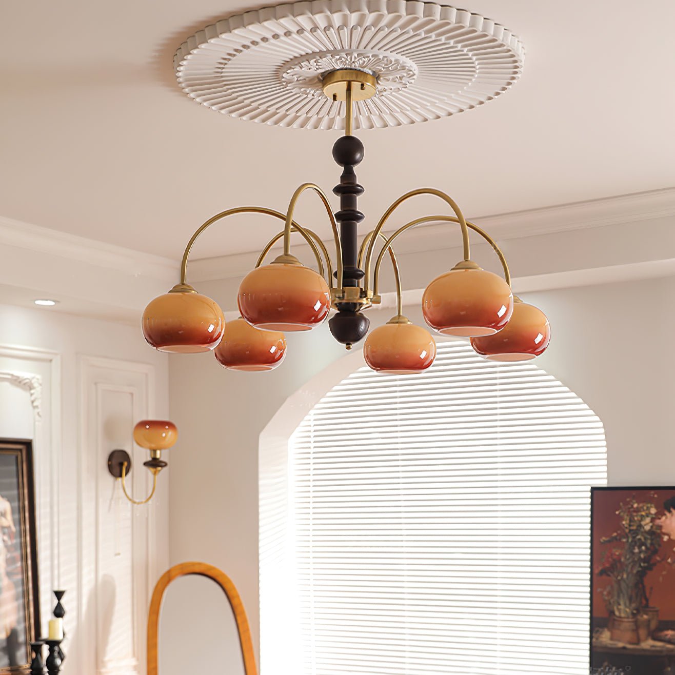 Ripe Persimmon Pendant light Chandelier