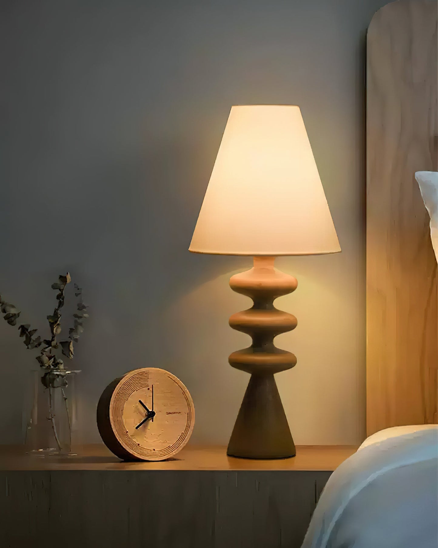 Ripple Wood Accent lamp Table Lamp