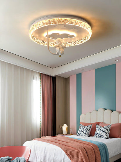 Round Carousel Children's Overhead fixture Ceiling Lamp