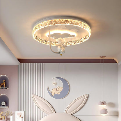 Round Carousel Children's Overhead fixture Ceiling Lamp