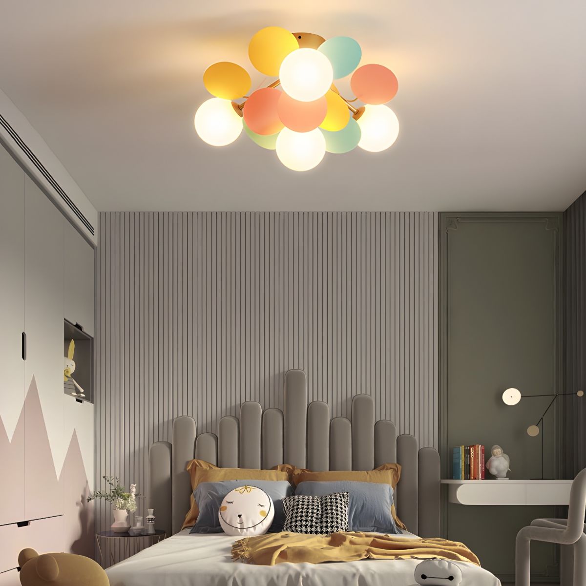 Round Macaron Overhead light Ceiling Lamp