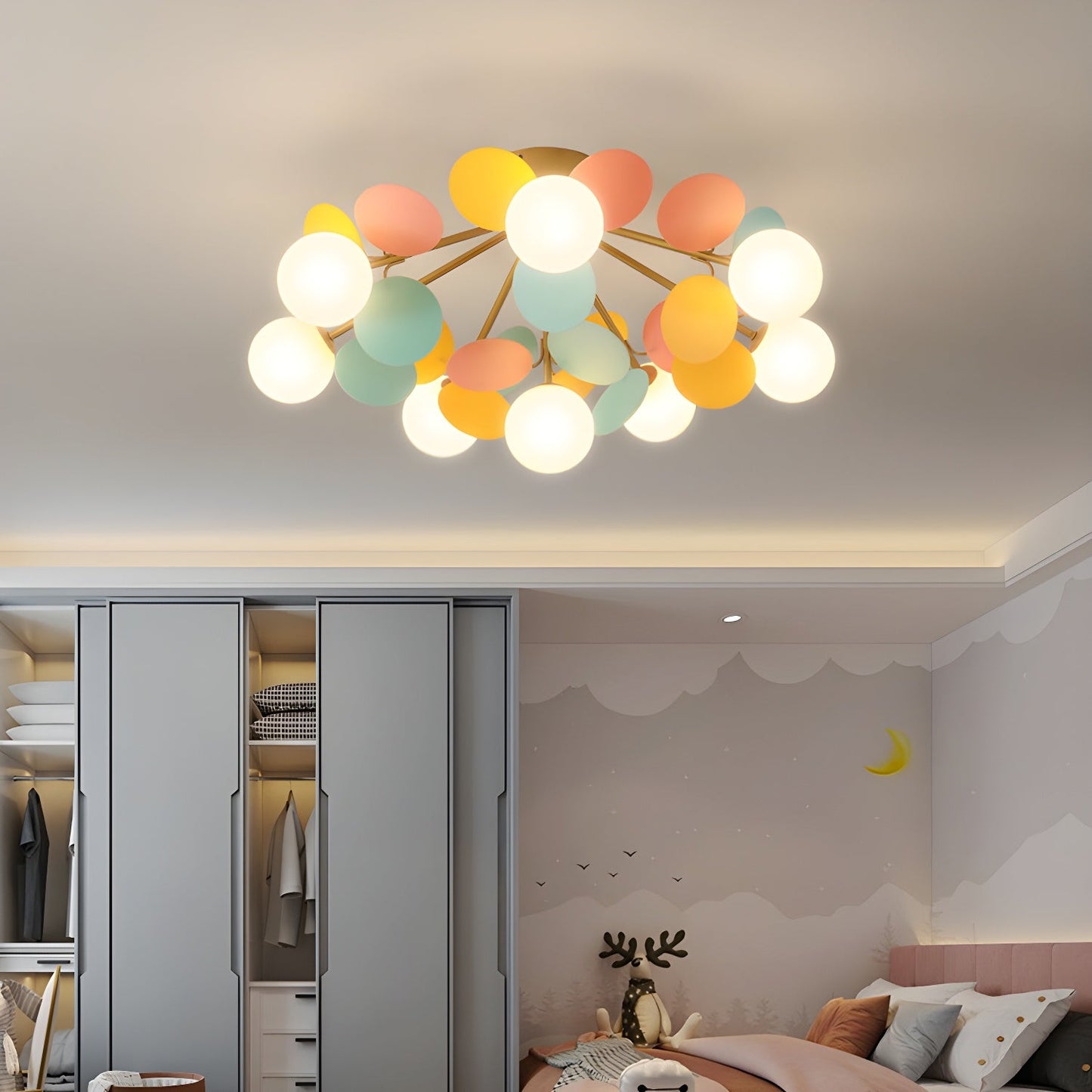 Round Macaron Overhead light Ceiling Lamp