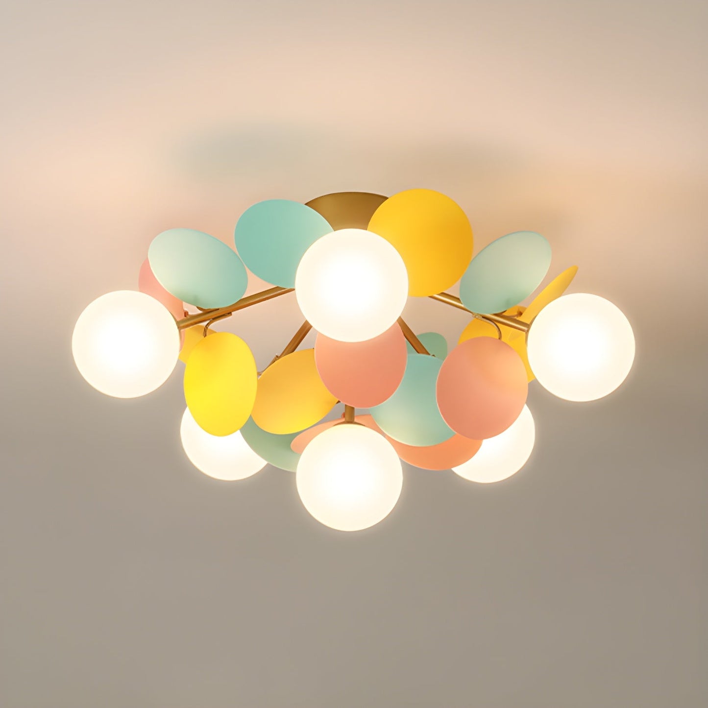 Round Macaron Overhead light Ceiling Lamp