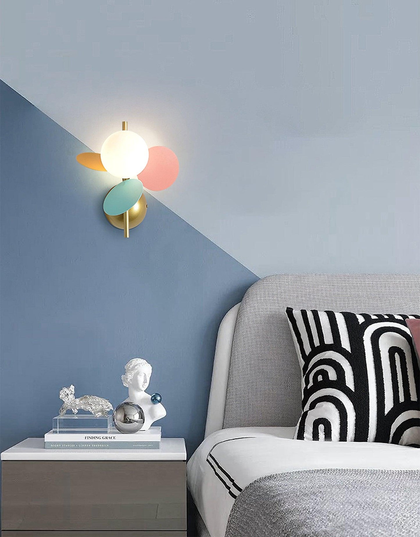 Round Macaron Wall sconce Wall Lamp