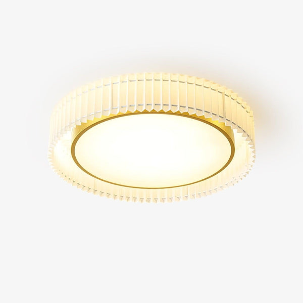 Round Pleated Overhead light Ceiling Lamp